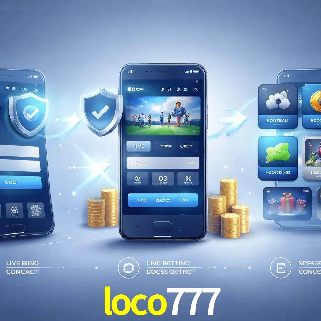 Pasos de acceso a la app loco777 en pantalla de teléfono móvil